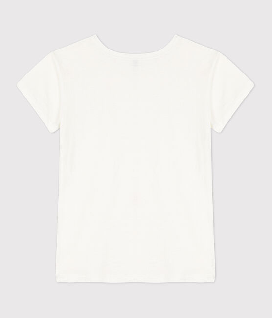 Camiseta L'IDEAL de algodón/lino para mujer blanco ECUME