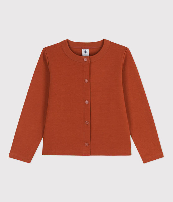 Cárdigan de algodón para niña marron RUSTY