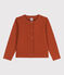 Cárdigan de algodón para niña marron RUSTY