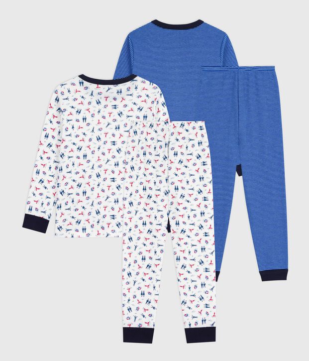 Juego de pijamas infantiles de algod&oacute;n estampado multicolor