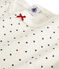 Pijama de punto para chica blanco MARSHMALLOW/blanco MULTICO