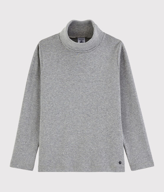 Prenda de cuello de cisne de algodón de niña/niño gris SUBWAY CHINE