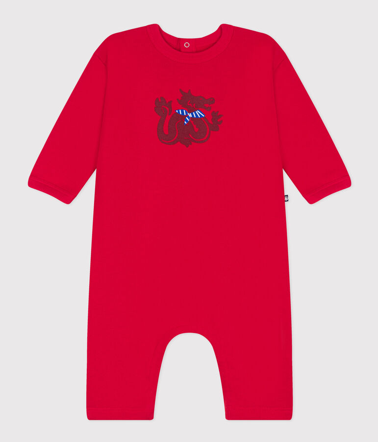 Mono largo de mulet&oacute;n para beb&eacute; rojo