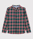 Camisa a cuadros de niño