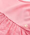 Vestido bebé niña con volantes rosa PETAL