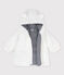Abrigo de sherpa suave de bebé. blanco MARSHMALLOW