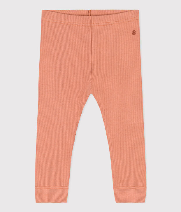 Leggings de algod&oacute;n para beb&eacute; rosa