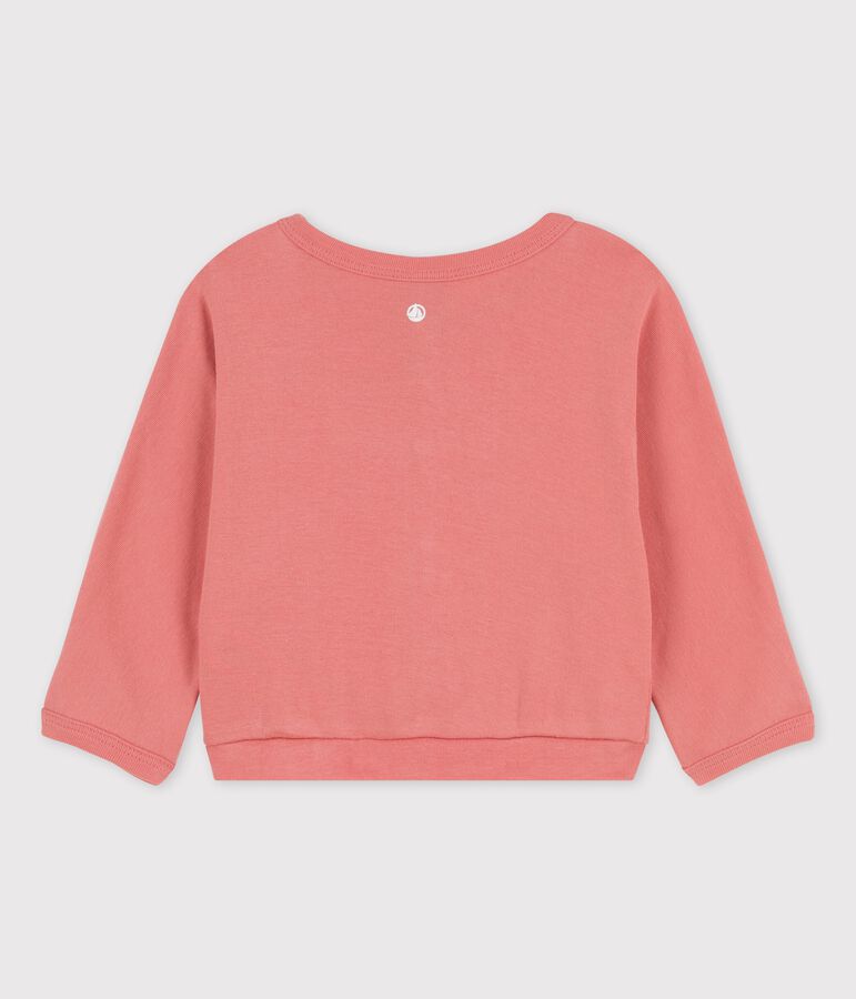 C&aacute;rdigan de algod&oacute;n para beb&eacute; rosa