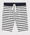 Bermudas de algodón de niño blanco MARSHMALLOW/azul SMOKING