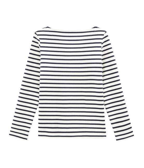 Marinera icónica para mujer beige COQUILLE/azul SMOKING