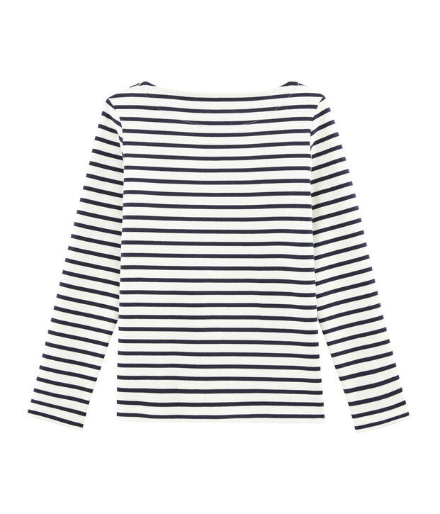 Marinera ic&oacute;nica para mujer blanco/azul
