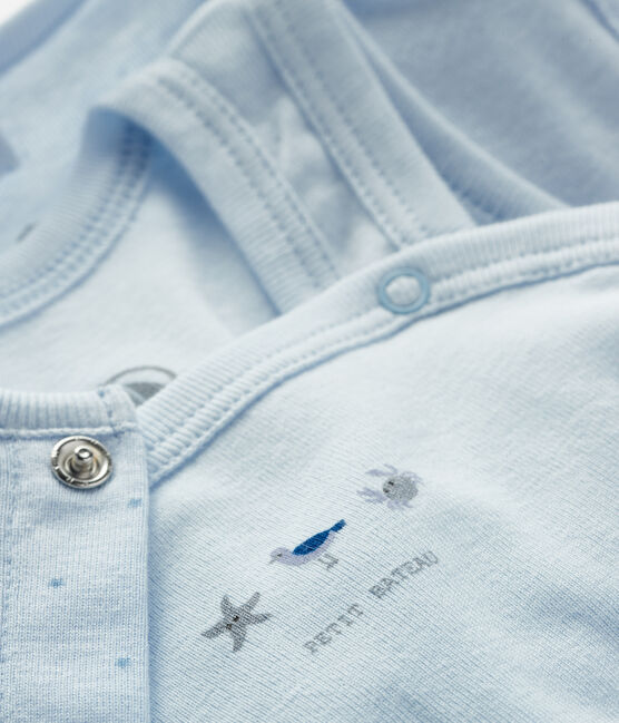Conjunto para bebé de dos piezas de punto azul FRAICHEUR/azul ACIER