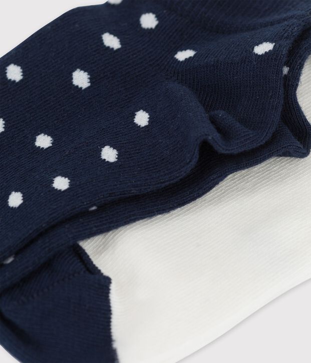 Juego de 2 pares de calcetines para ni&ntilde;a multicolor