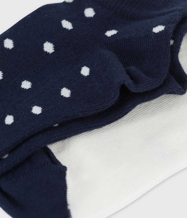 Juego de 2 pares de calcetines para ni&ntilde;a multicolor