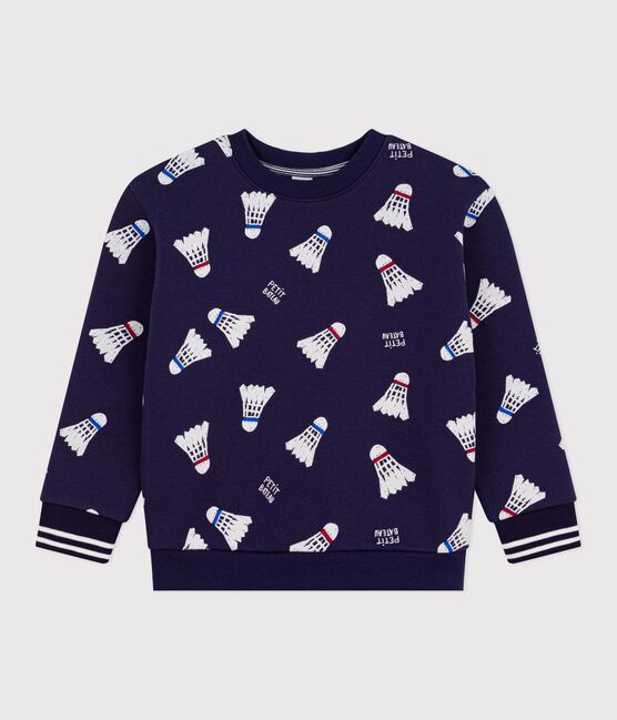 Sudadera infantil de algodón con estampado azul SOIR/ MULTICO
