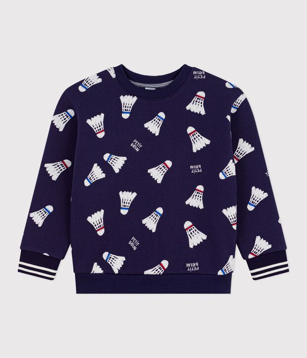 Sudadera infantil de algod&oacute;n con estampado azul/multicolor