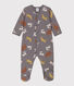 Pijama de felpa con animales para bebé