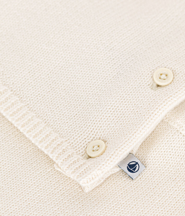 Conjunto de punto de lana y algod&oacute;n con motivo de coraz&oacute;n para beb&eacute; rojo MARSHMALLOW/blanco CORRIDA