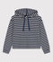 Sudadera de algodón con capucha para mujer azul SMOKING/blanco MARSHMALLOW