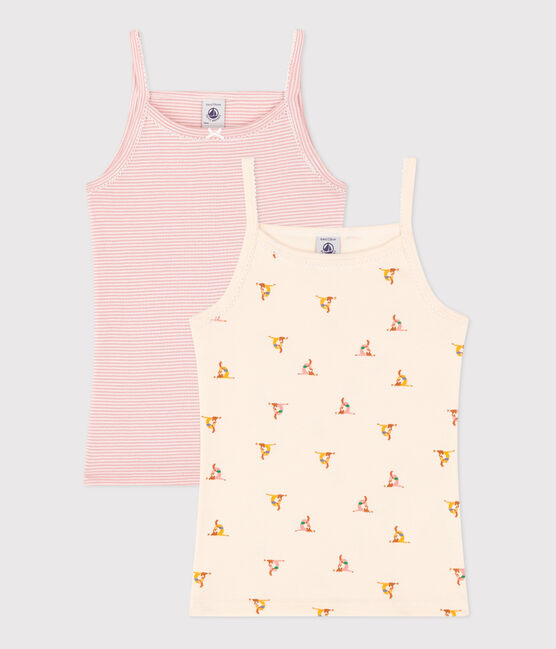 Juego de 2 camisetas de tirantes infantiles de algodón variante 1