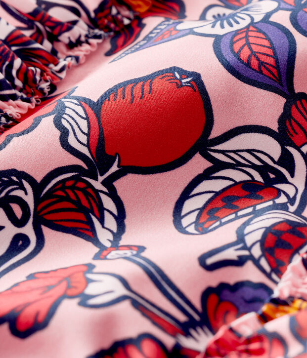 Traje de ba&ntilde;o de 1 pieza ecorresponsable para beb&eacute; ni&ntilde;a rosa/multicolor