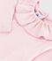 Camiseta infantil lisa de algodón de manga larga rosa JOLI