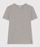 Camiseta L'ICONIQUE de algodón de punto «cocotte» para mujer gris CHATON CHINE