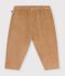 Pantal&oacute;n de terciopelo liso para beb&eacute; LATTE