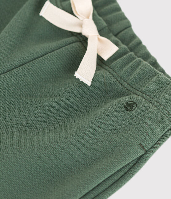 Pantalón de muletón de bebé verde CROCO