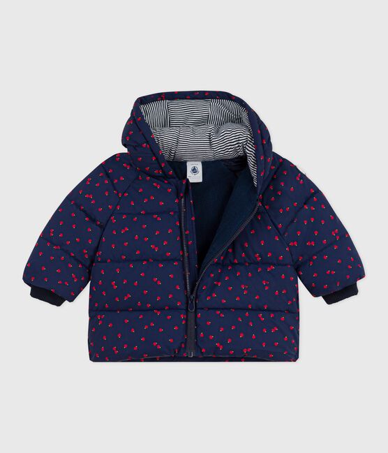 Plumífero estampado para bebé azul SOIR/ MILK