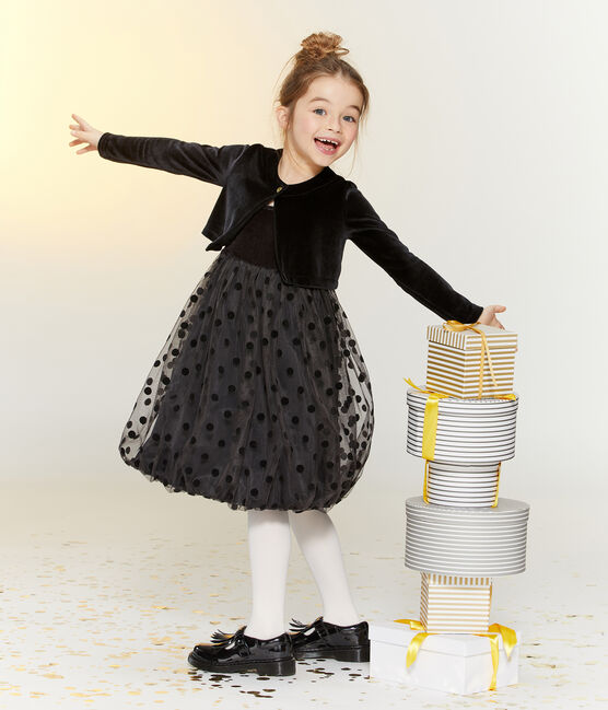 Conjunto de vestido y torera para niña variante 1