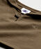 Camiseta de bebé niño de manga corta marron SHITAKE
