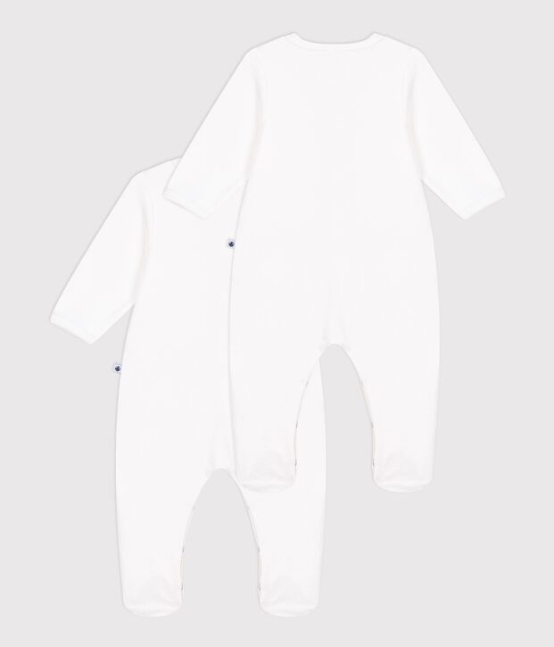Juego de pijamas lisos de terciopelo para beb&eacute; multicolor