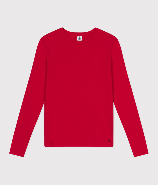 Camiseta L'ICONIQUE de algodón con cuello redondo para mujer rojo CORRIDA