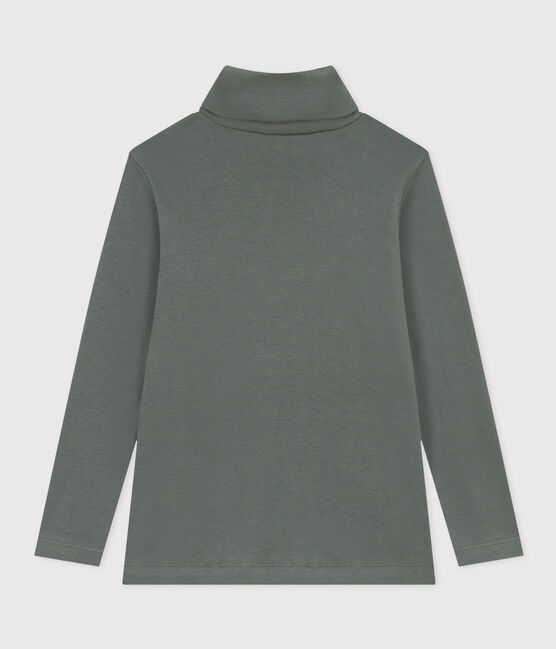 Prenda de cuello cisne de algodón de niña/niño verde THUYA
