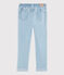 Pantalón slim de felpa vaquero de niña azul DENIM TRES CLAIR NÂ°5