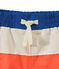 short de baño para niño tricolor naranja ORIENT/blanco MARSHMALLOW/ PERSE