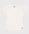 Camiseta de algodón para niña blanco MARSHMALLOW