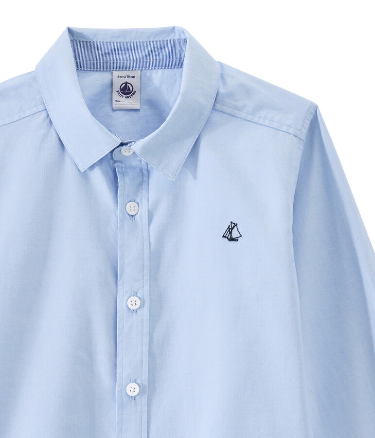 Camisa infantil para ni&ntilde;o azul BLEU