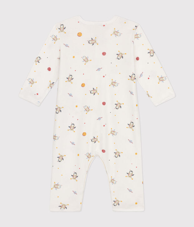 Pijama de algod&oacute;n sin pies para beb&eacute; blanco/multicolor