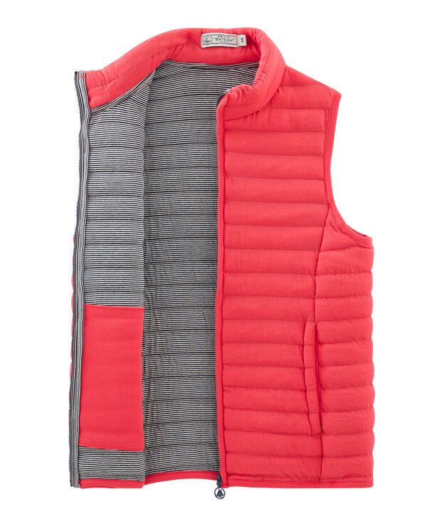 Chaleco anorak de t&uacute;bico para mujer rojo
