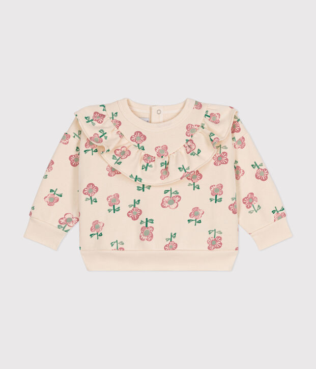 Sudadera de felpa para beb&eacute; crudo/multicolor