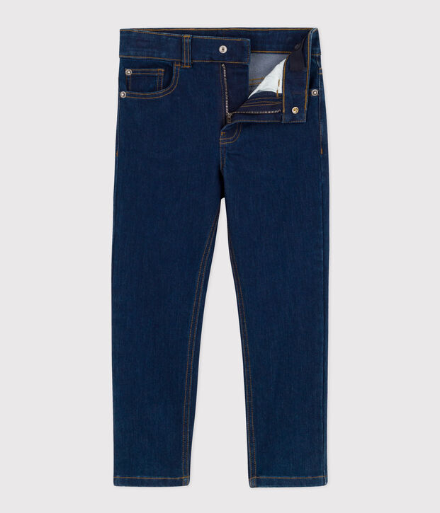 Pantal&oacute;n denim recto para ni&ntilde;o azul