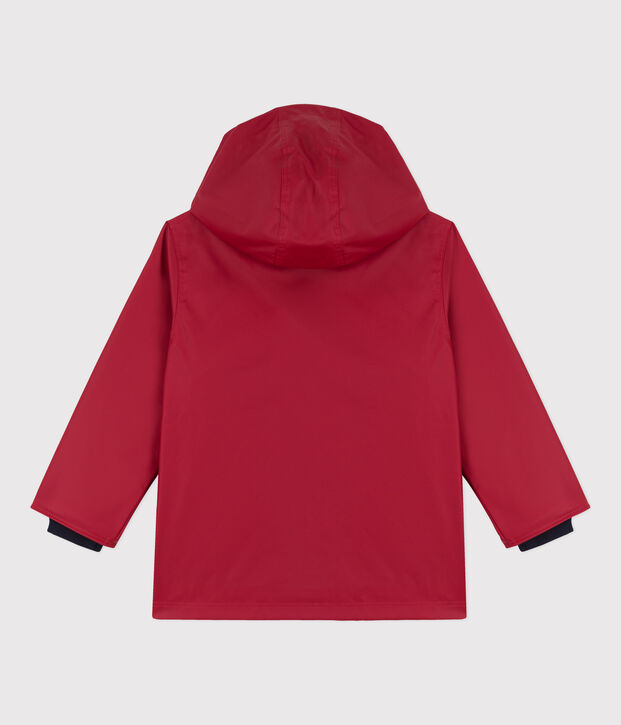 CHUBASQUERO EMBLEM&Aacute;TICO RECICLADO PARA NI&Ntilde;O/NI&Ntilde;A rojo