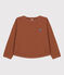 Sudadera de tejido túbico acolchado de niña / niño marron CINA