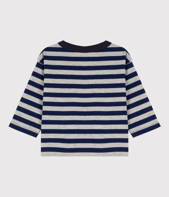 Camiseta de algodón de manga larga para bebé azul MEDIEVAL/ FUMEE