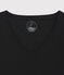 Camiseta de canalé ligero de mujer negro NOIR