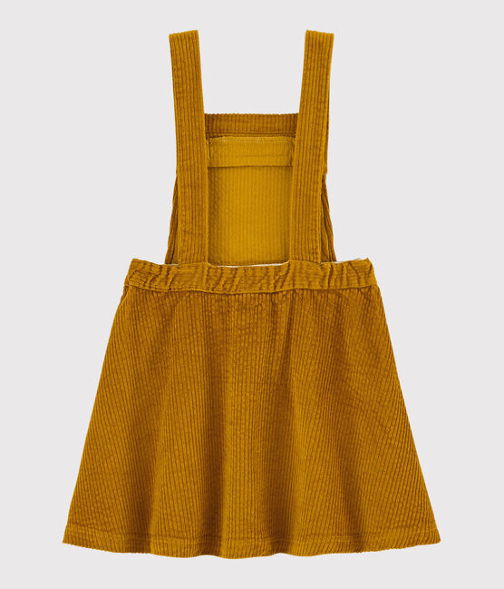Vestido peto para niña amarillo TOPAZE