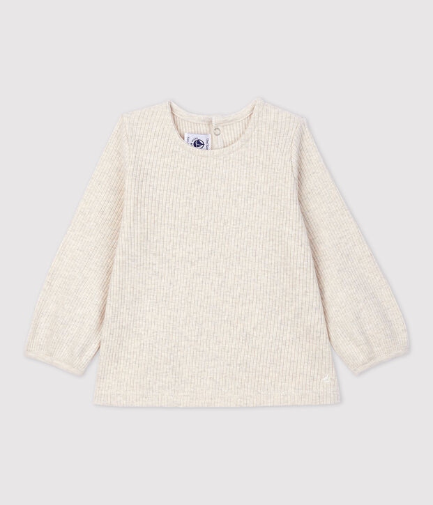 Blusa de algod&oacute;n de beb&eacute;. MONTELIMAR CHINE