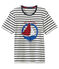Camiseta MC unisex blanco MARSHMALLOW/azul SMOKING